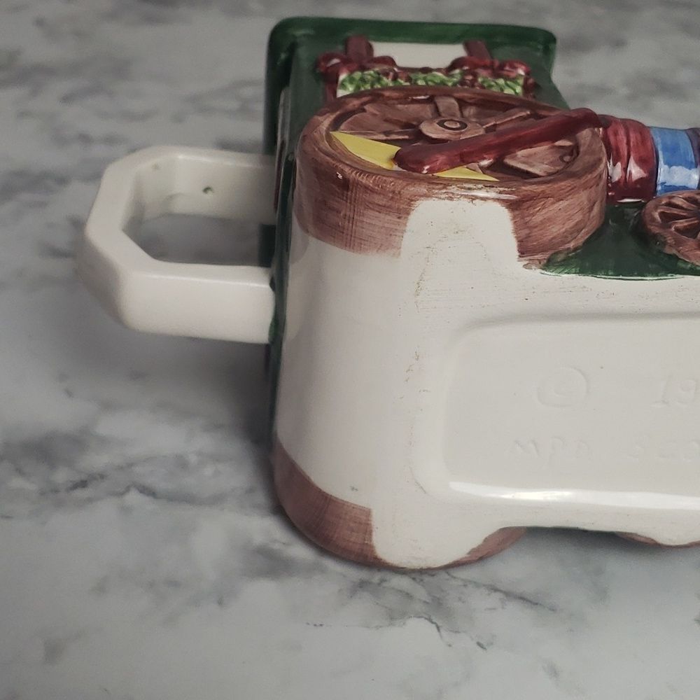 ‎Handpainted Christmas Train Pitcher - Picture 7 of 10